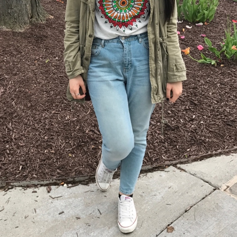 Topshop mom jeans